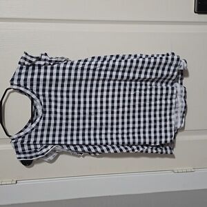 EUC Maurices 2x lightweight gingham cap sleeve  blouse